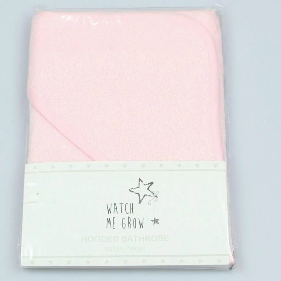 Watch me Grow 100% Cotton Pink Hooded Towel
