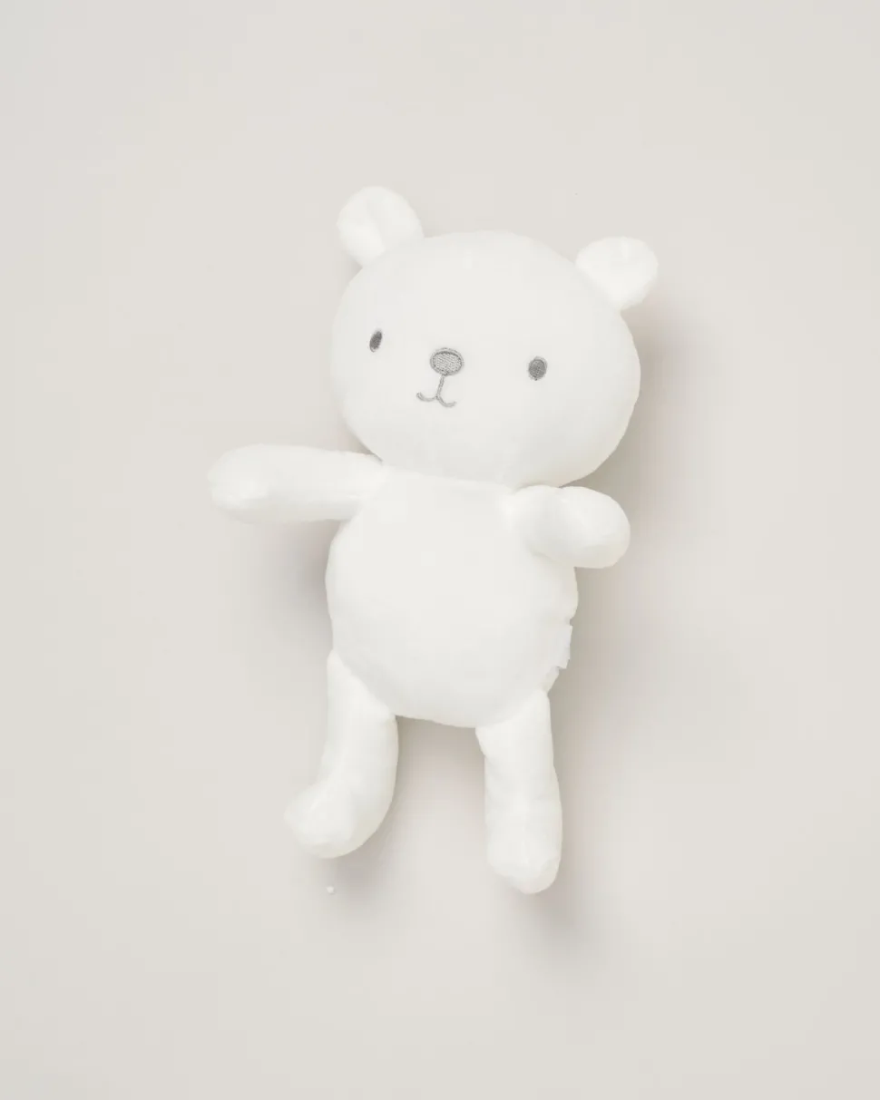White Baby Bear Dressing Gown with Toy