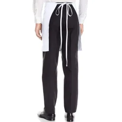 White Half Apron With Pocket 103-003