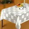 White Lace PVC Tablecloth by the Metre