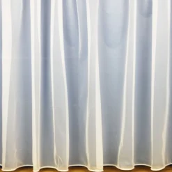White Lead Weighted Net Curtains TT621 - Price by the Metre