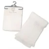 White Satin Cross Christening Shawl
