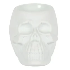White Skull Ceramic Oil Burner
