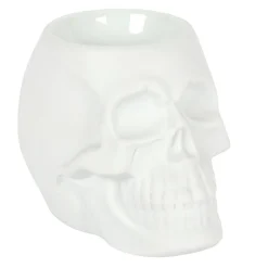 White Skull Ceramic Oil Burner