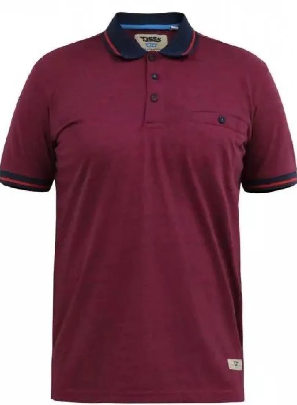 Wigborough Fine Stripe Outsize Men's Polo Shirt