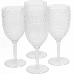Wine Glasses 4 Piece Fete Diamond
