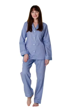 Women's 100% Cotton Long Sleeve Pyjama Amara Purple