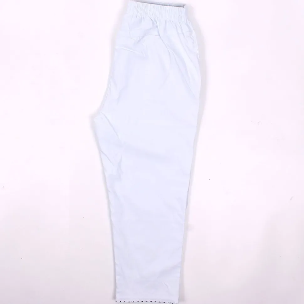 Womens Anchor Crop Trousers White