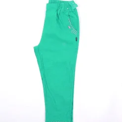 Womens Anchor Crop Trousers Turquoise