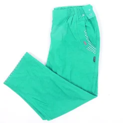 Womens Anchor Crop Trousers Turquoise