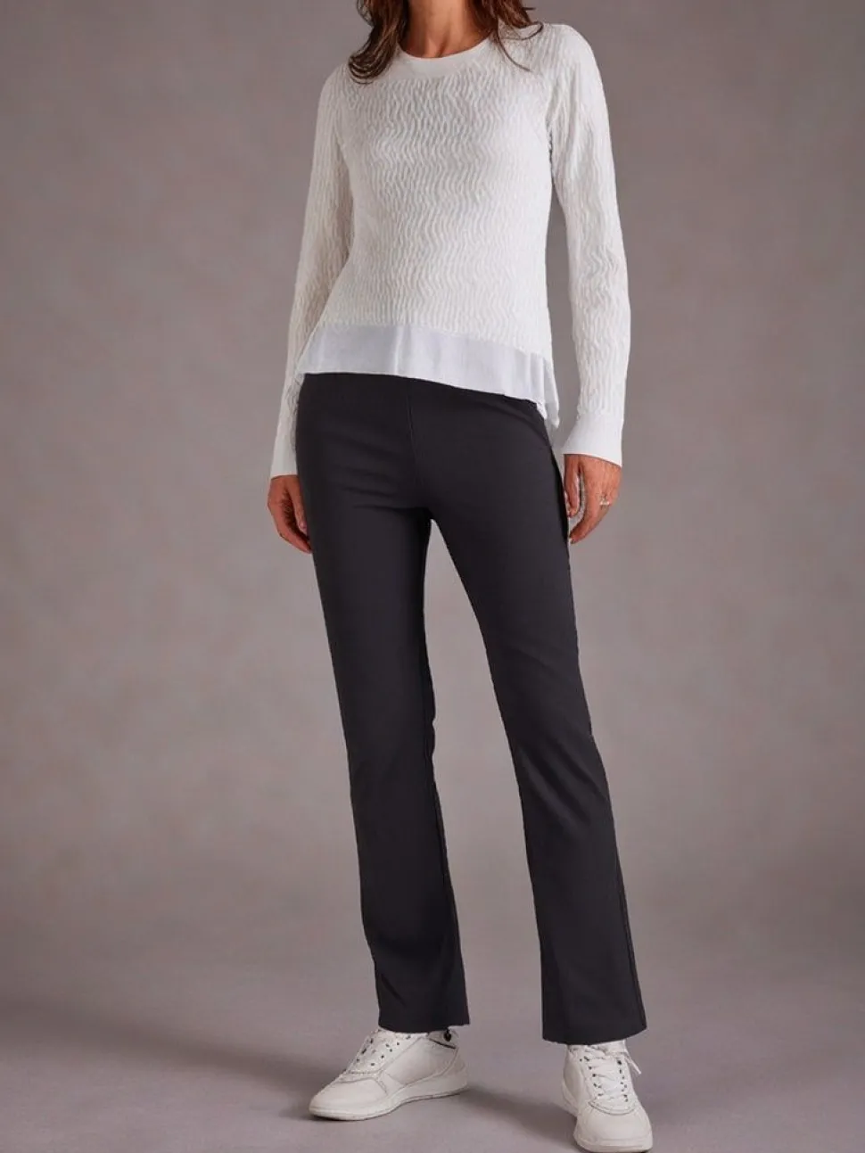Women's Bene Stretch Pants Grey 27" Leg
