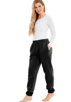Women's Black Jogger Pants with Cuff
