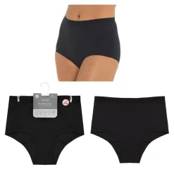 Womens Bladder Leaks Full Brief Black