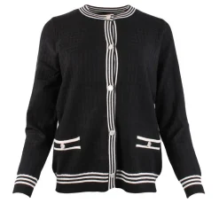 Women's Button Cardigan Black