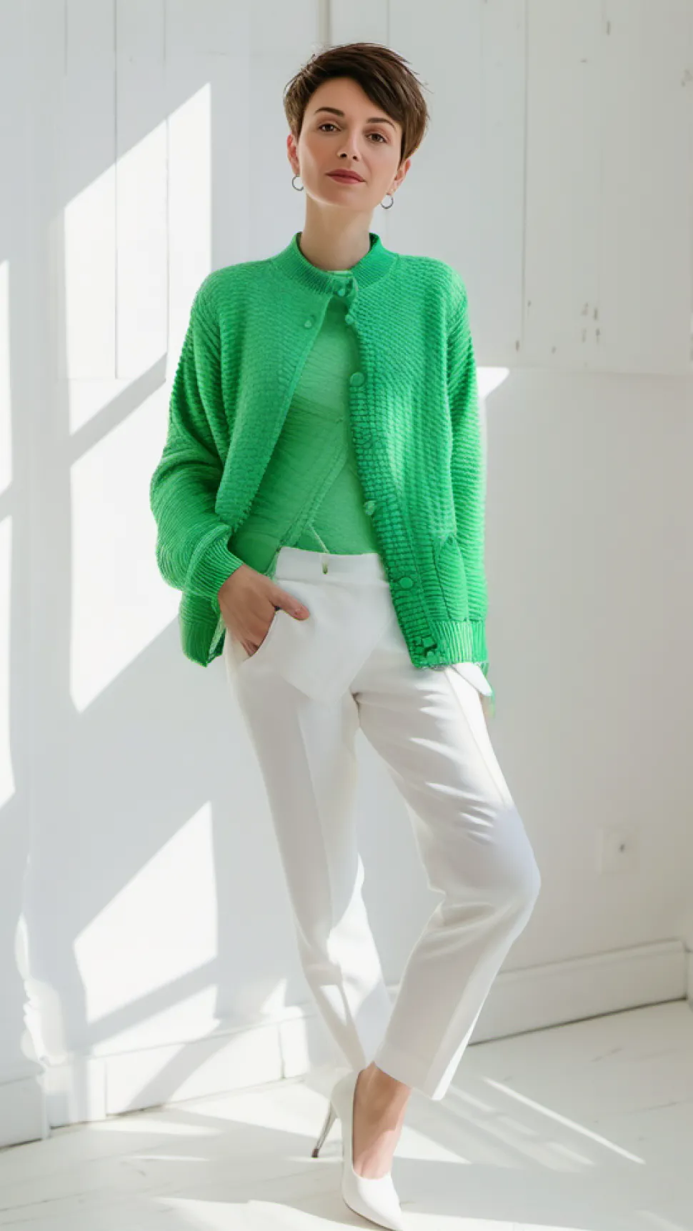 Women's Cardigan Green