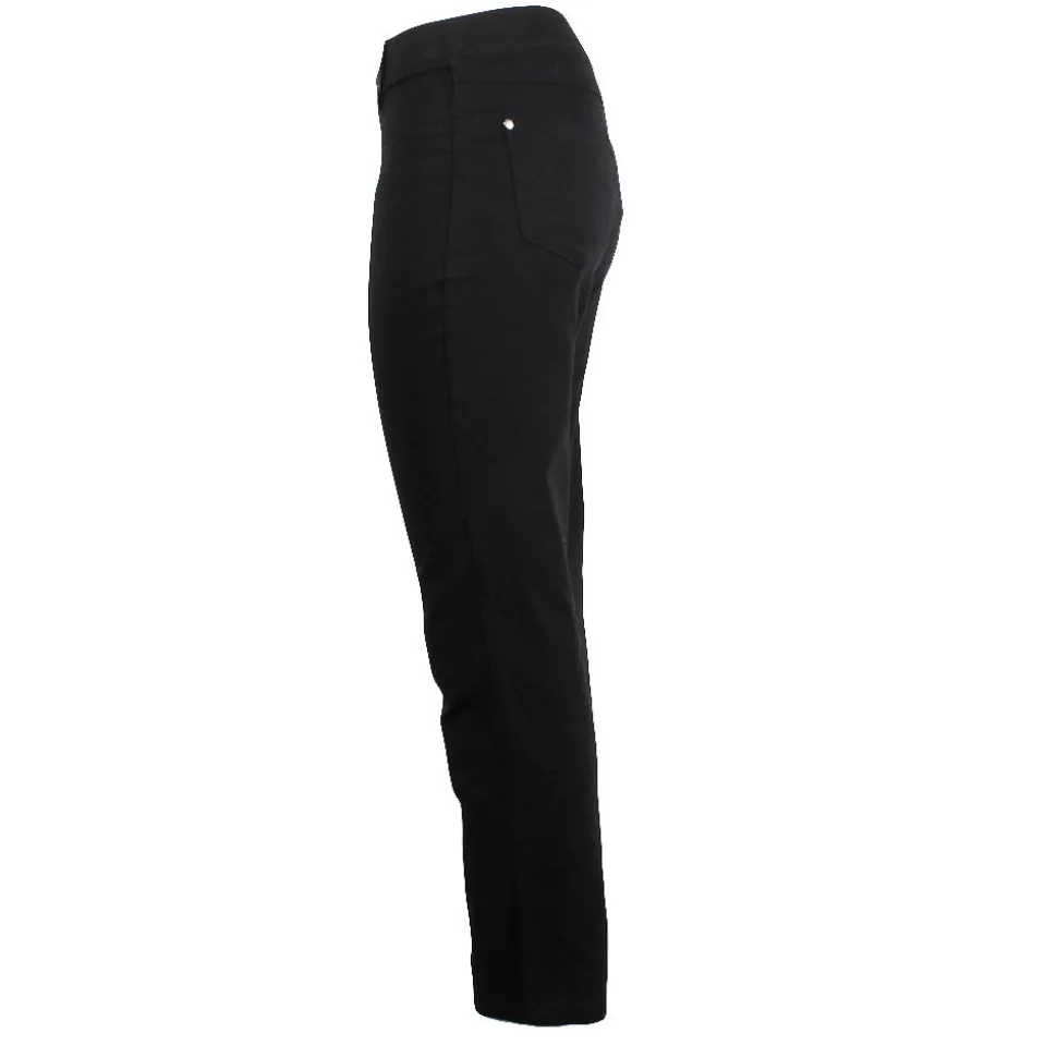 Women's Cargo Stretch Pants Black 27" Leg