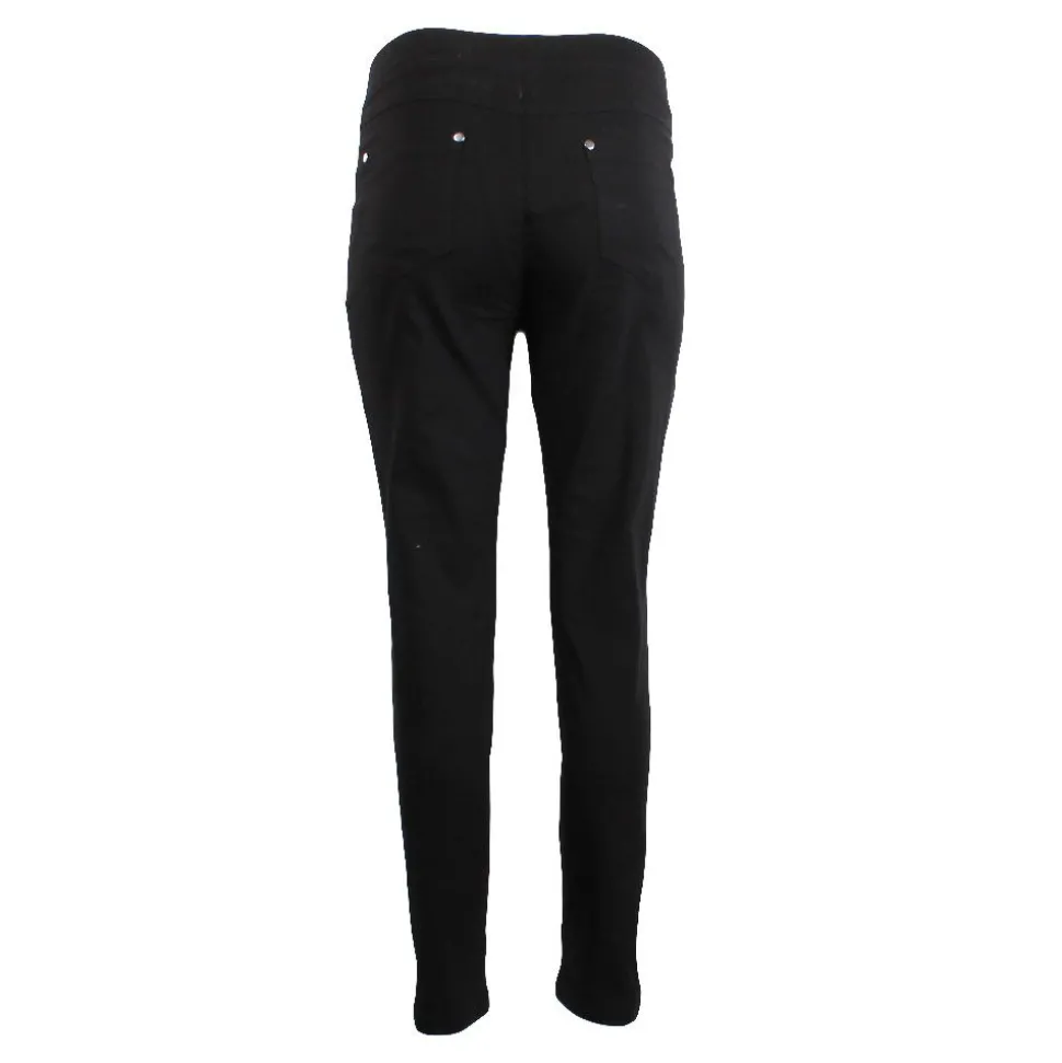 Women's Cargo Stretch Pants Black 27" Leg