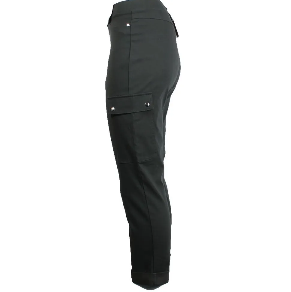 Women's Cargo Stretch Pants Olive 27" Leg