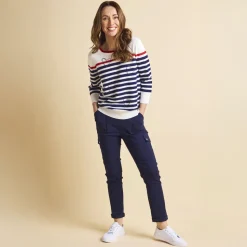 Women's Combat Style Stretch Utility Trousers Navy