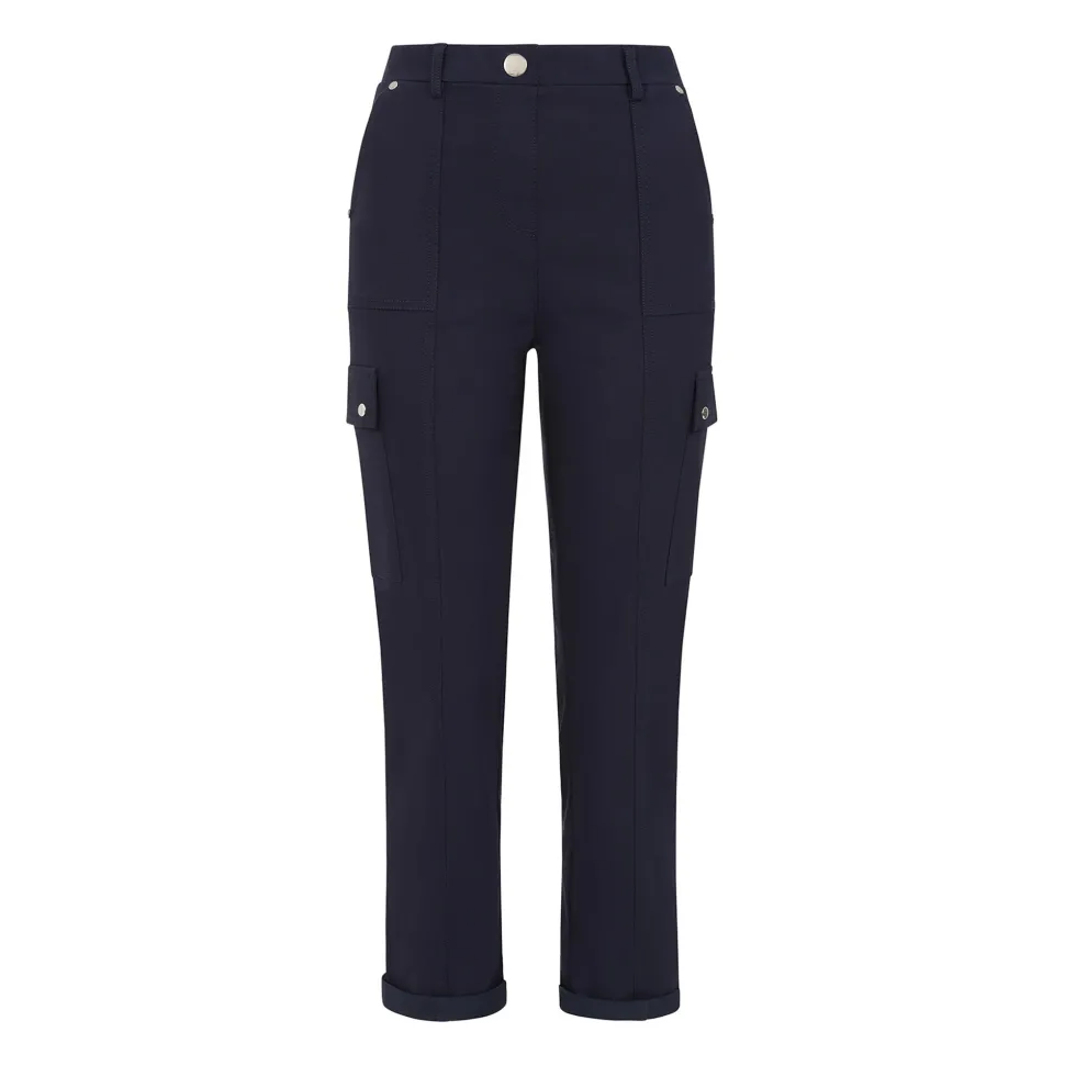 Women's Combat Style Stretch Utility Trousers Navy