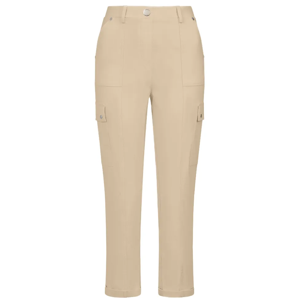 Women's Combat Style Stretch Utility Trousers Beige