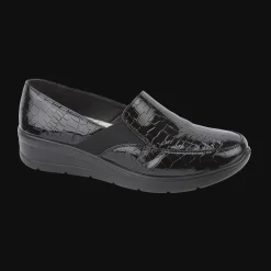 Women's Croc Black Slip on Casual Shoes