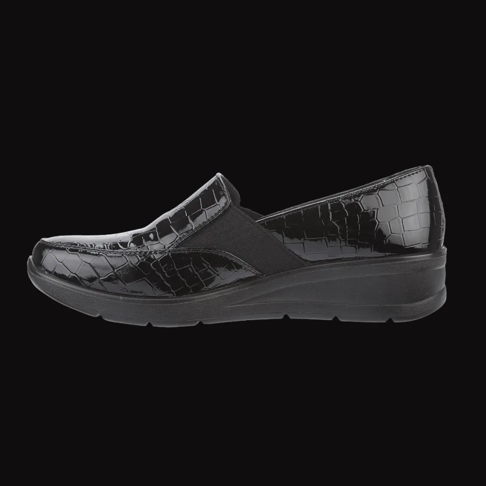 Women's Croc Black Slip on Casual Shoes