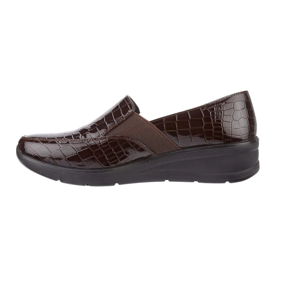 Women's Croc Brown Slip on Casual Shoes