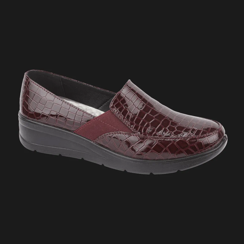 Women's Croc Burgundy Slip on Casual Shoes