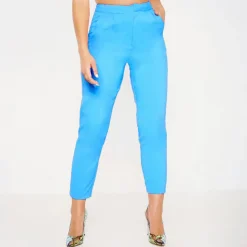 Women's Crop Trousers Turquoise