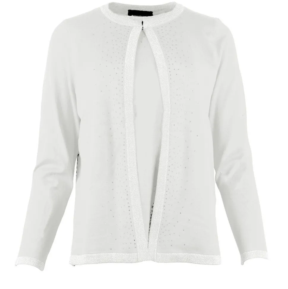 Women's Diamante Twinset Top Ivory