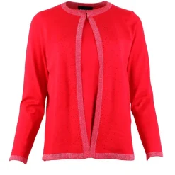 Women's Diamante Twinset Top Red