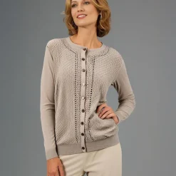 Women's Knitted Cardigan Beige