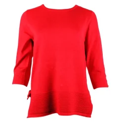 Women's Knitted Dress Top Red