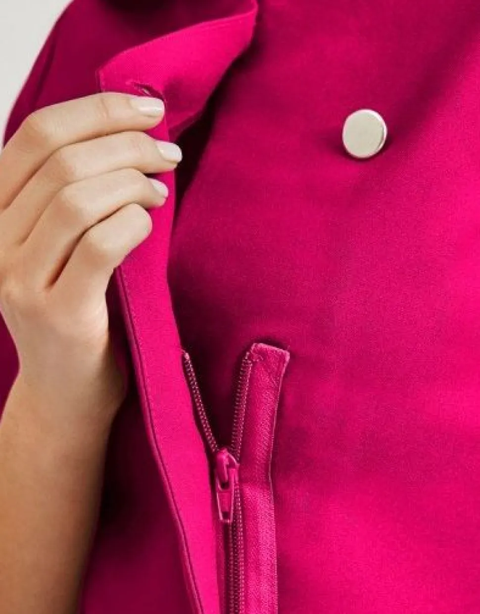 Women's One Button Tunic - Pink