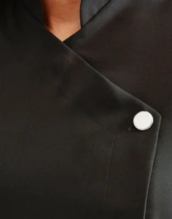 Women's One Button Tunic - Black