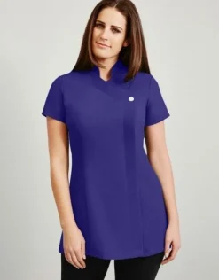 Women's One Button Tunic - Purple