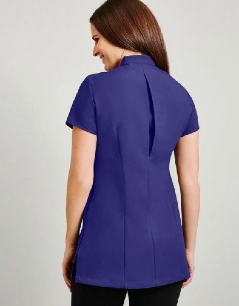 Women's One Button Tunic - Purple