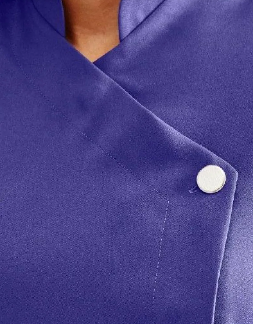 Women's One Button Tunic - Purple