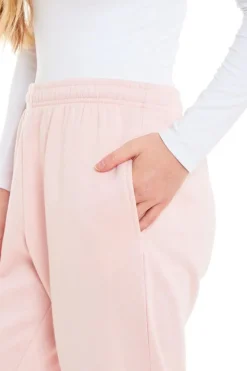 Women's Pink Jogger Pants with Cuff