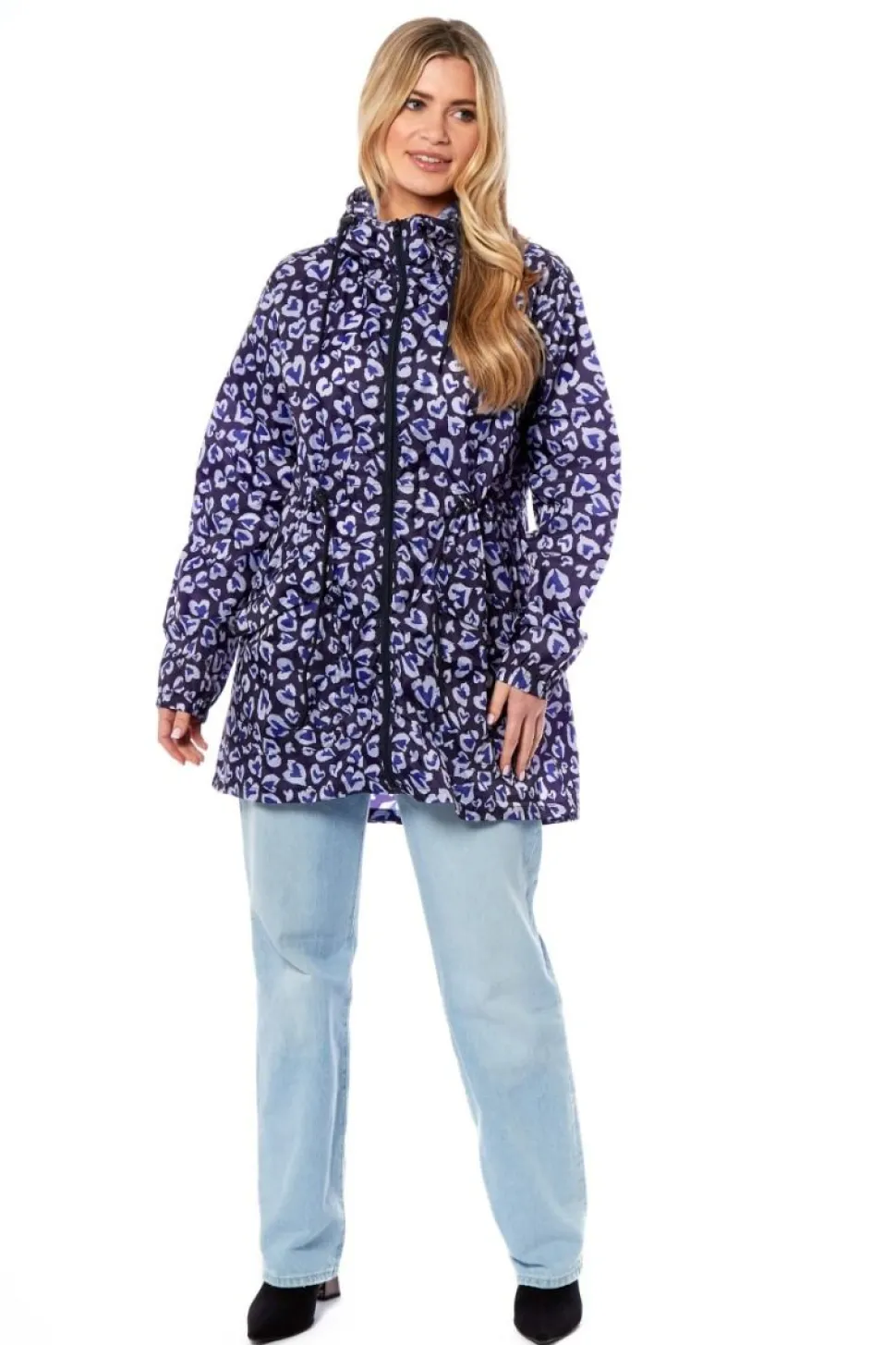 Women's Printed Parka Showerproof Jacket Leopard