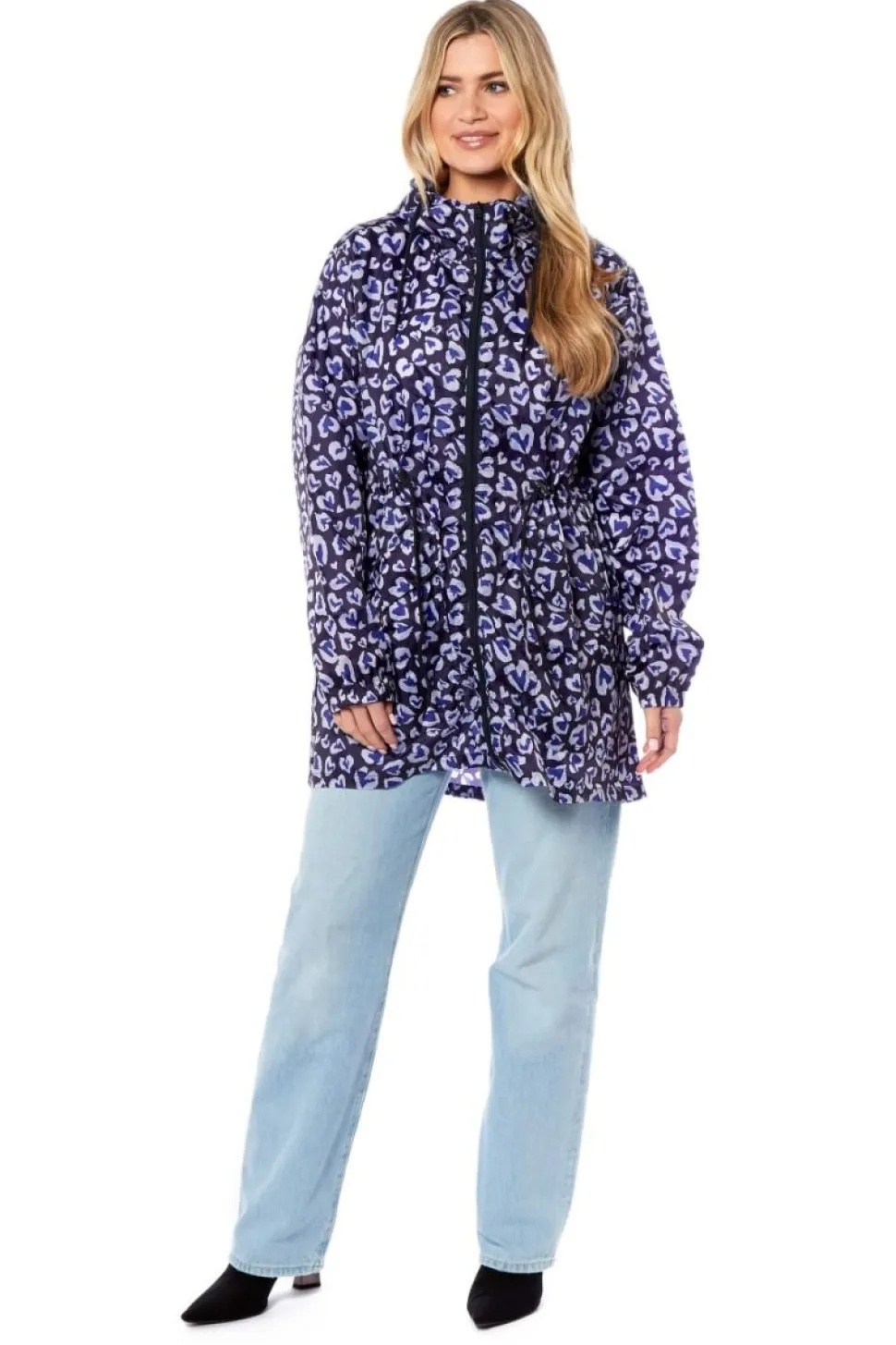 Women's Printed Parka Showerproof Jacket Leopard