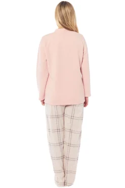 Women's Quilted Zip-Up Jacket - Soft Pink