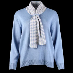 Women's Scarf Jumper Blue