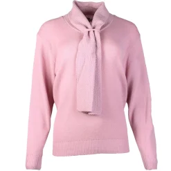 Women's Scarf Jumper Pink