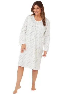 Women's Spot Nightdress Blue Dot