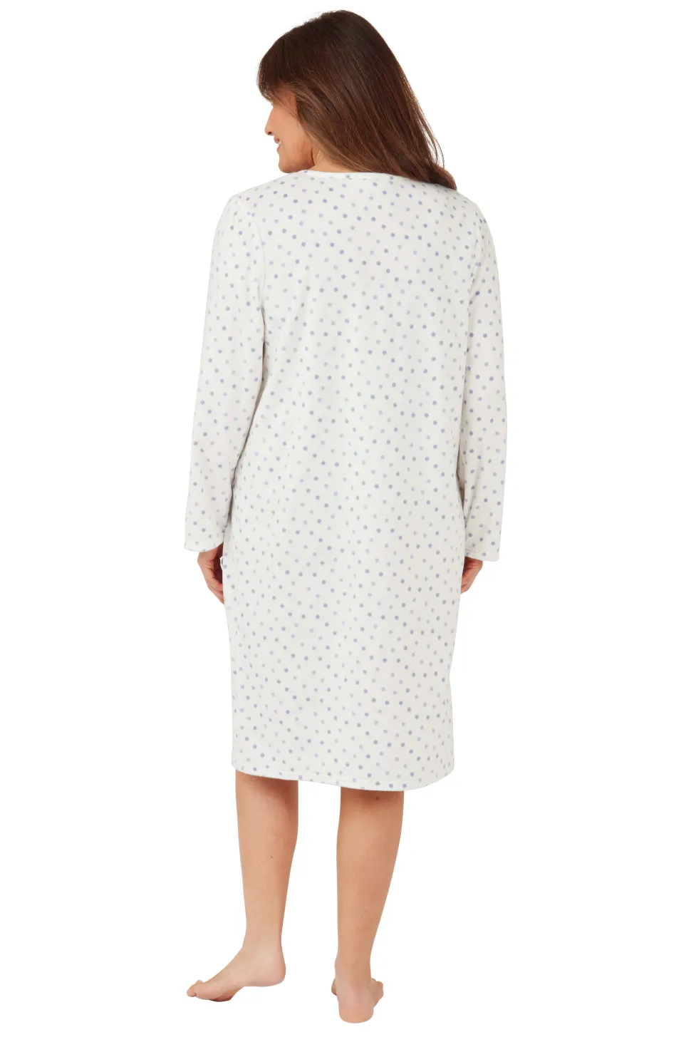 Women's Spot Nightdress Blue Dot