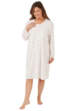 Women's Spot Nightdress Pink Dot