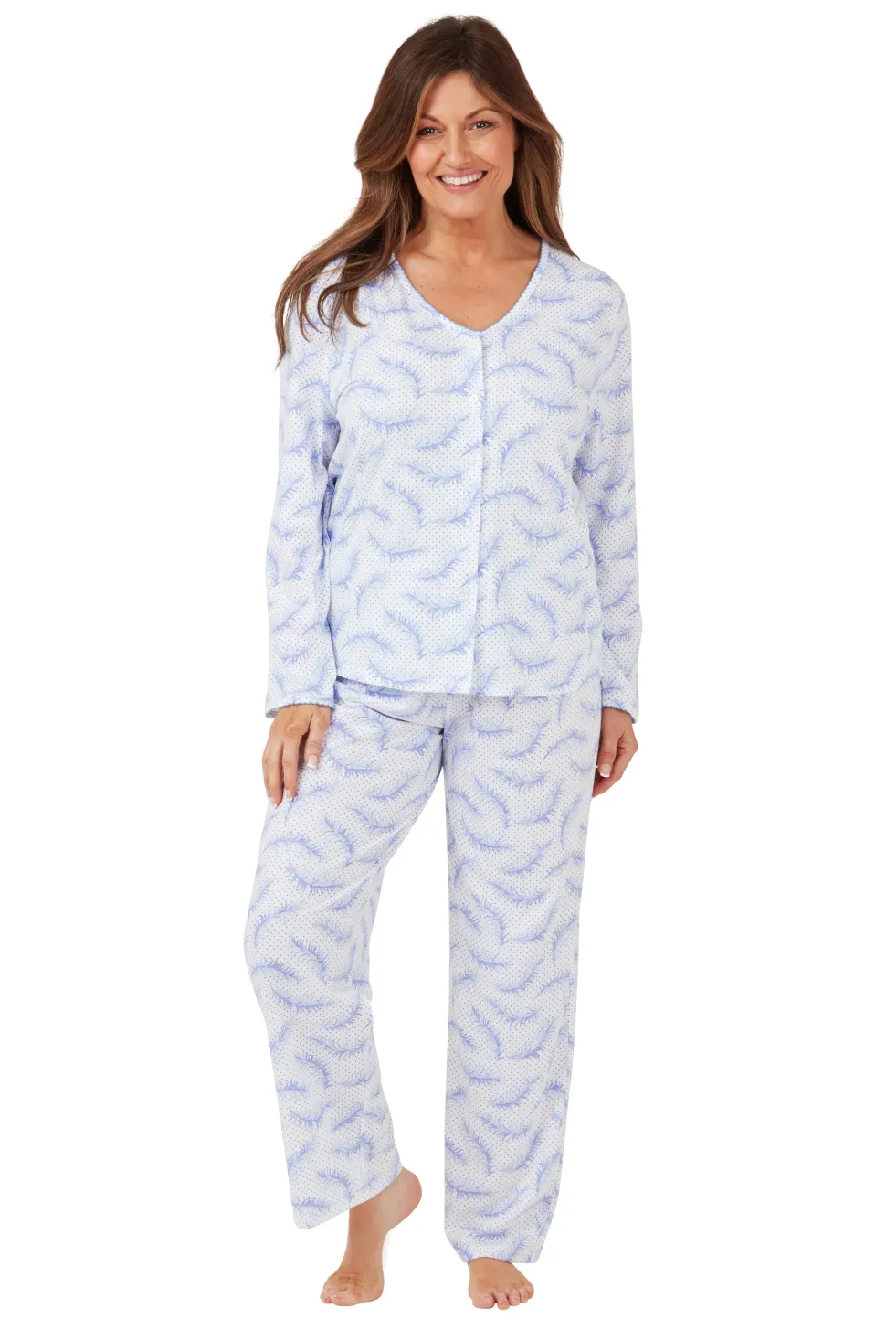 Women's Spot Pyjamas Blue