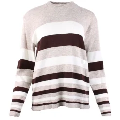Women's Stripe Jumper Grey